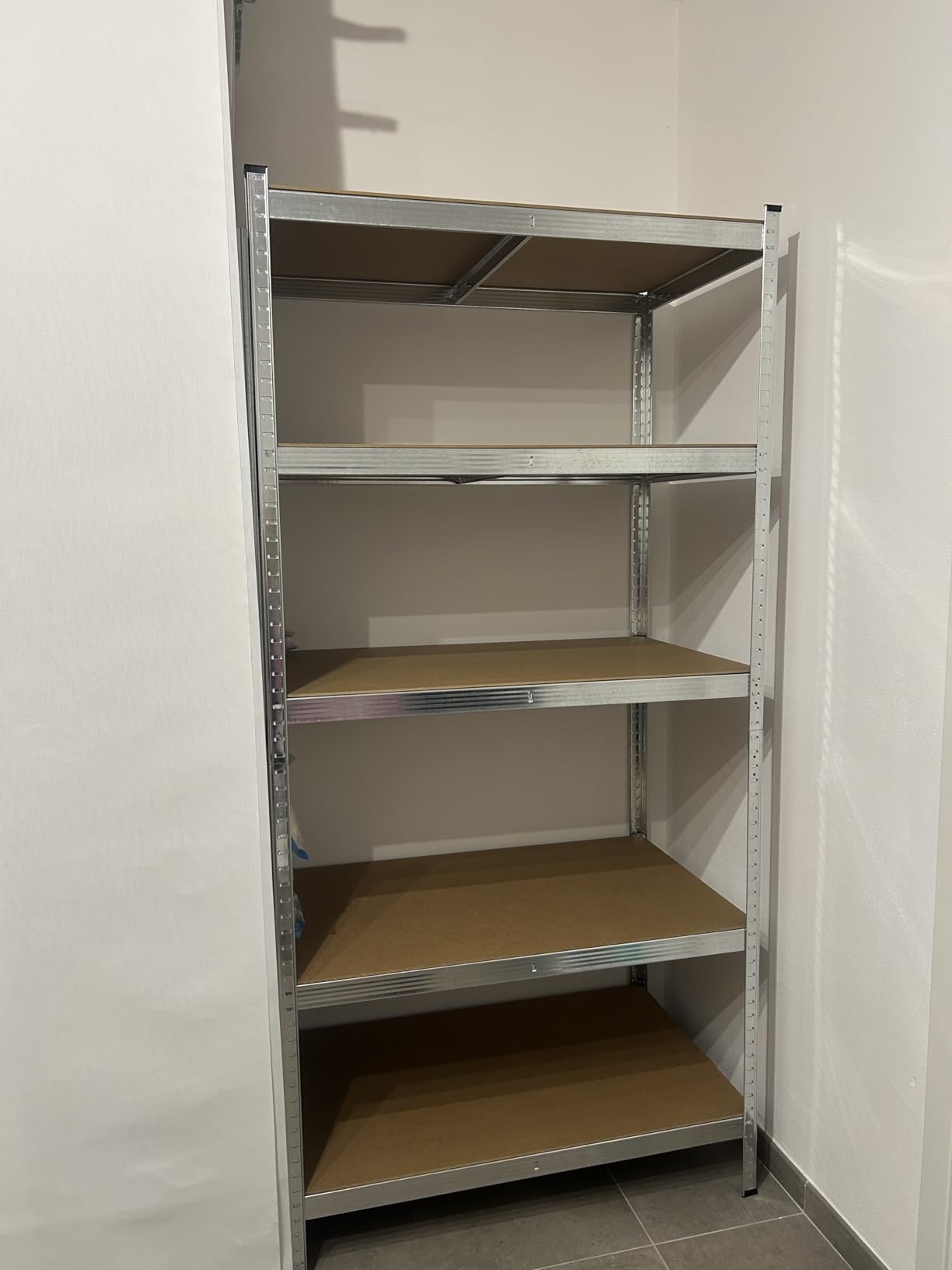 Wiltec Scaffale Acciaio Inox 120x50x155cm 4 Ripiani 150kg