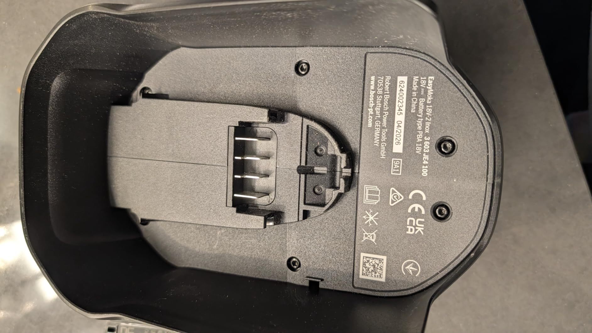 Bosch EasyMoka 18V-2 caffettiera a batteria Inox unità base