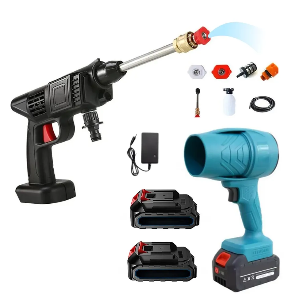 DE ROSA SHOP kit soffiatore + idropulitrice a batteria 48V 2x3Ah