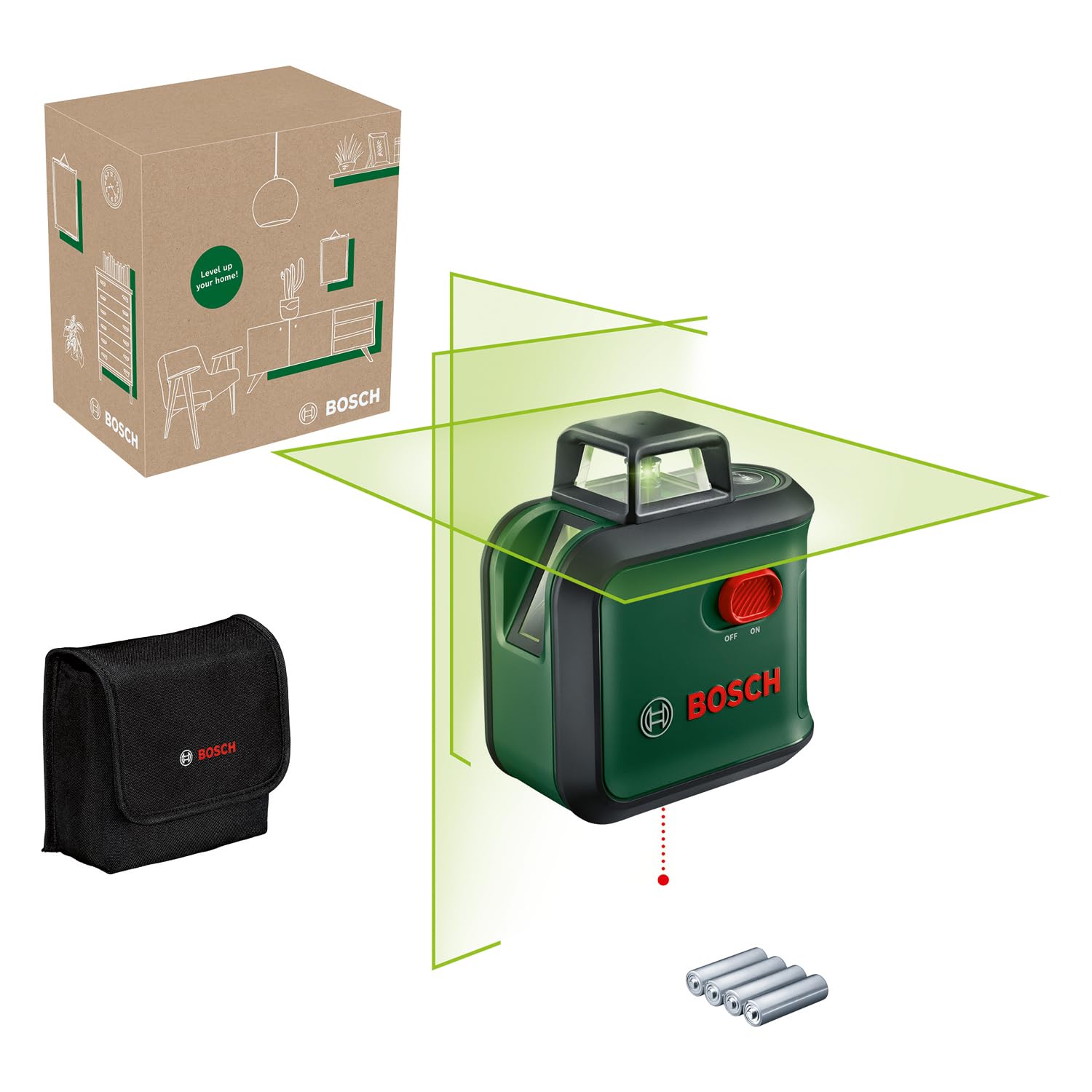 Bosch AdvancedLevel 360 livella laser verde con treppiede