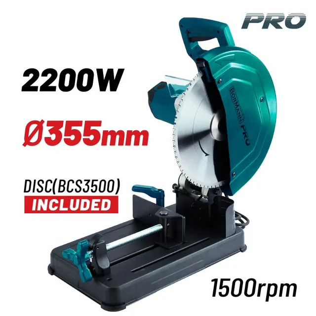 Bormann Pro Sega circolare 2200W lama 355mm multimateriale