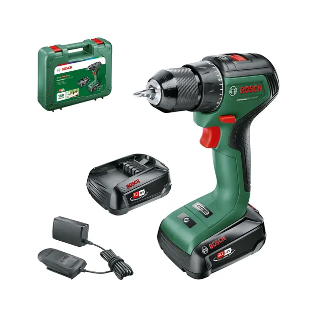 Bosch UniversalDrill 18V-60 trapano avvitatore 2 batterie 60 Nm