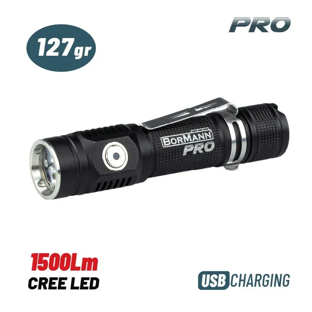 Bormann Pro Torcia Ricaricabile LED 1500 Lumen Magnetica