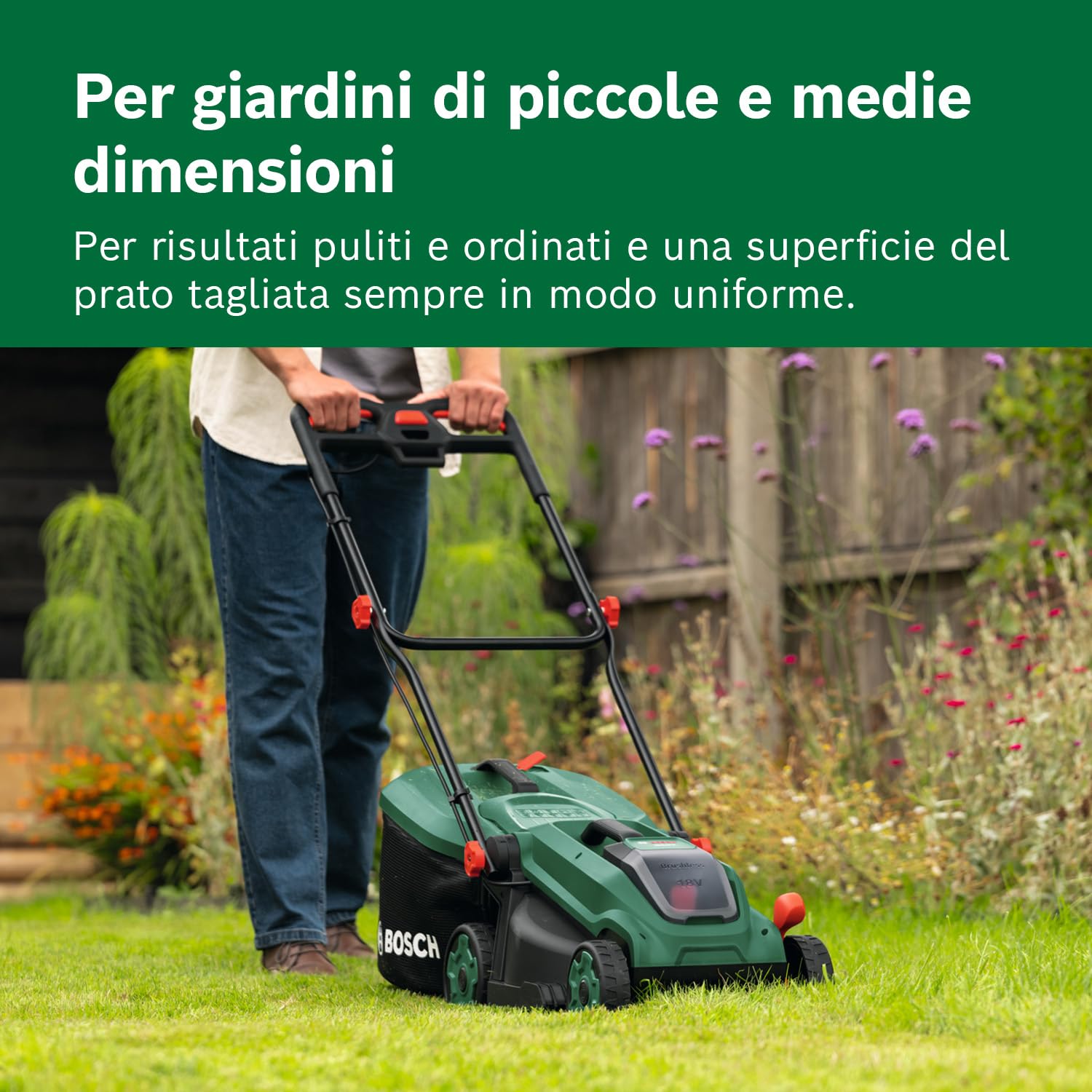 Bosch Rotak 18V-34 Rasaerba Batteria 34 cm senza Batteria