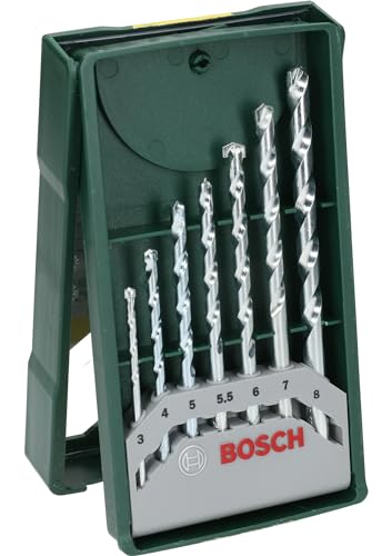 Bosch Mini-X-Line Set 7 Punte Muratura 3-8 mm