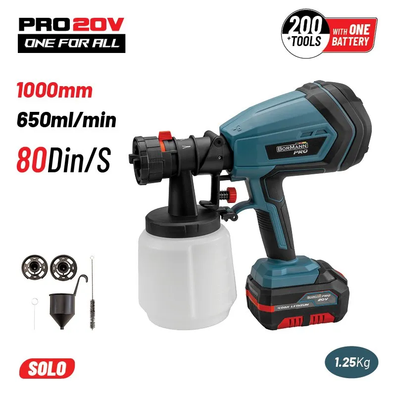 Bormann Pistola a Spruzzo HVLP 20V Solo Senza Batteria