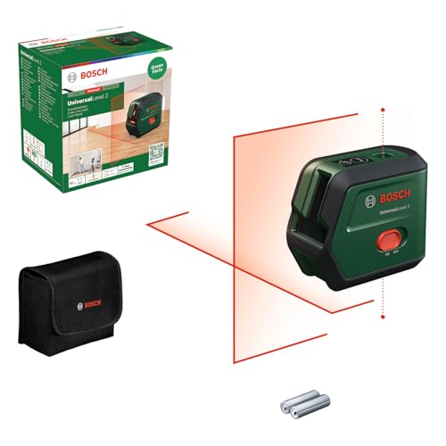 Bosch UniversalLevel 2 Livella Laser a Croce con Punti a Piombo