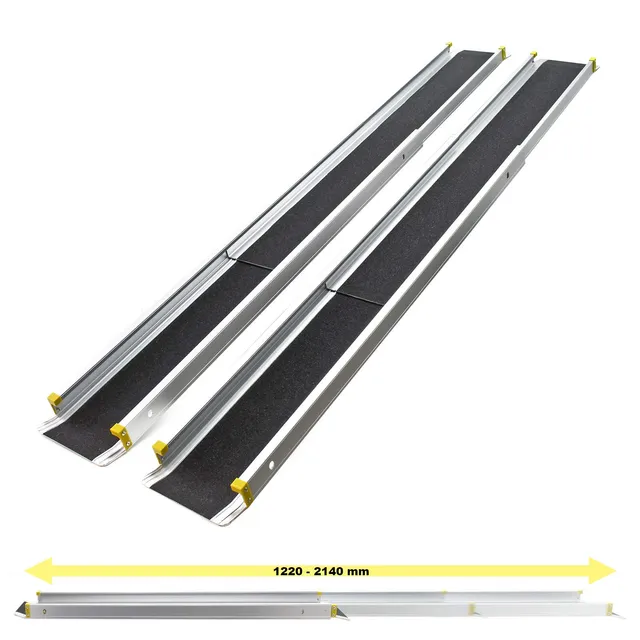 Wiltec Rampe Telescopiche Alluminio 270kg 2pz