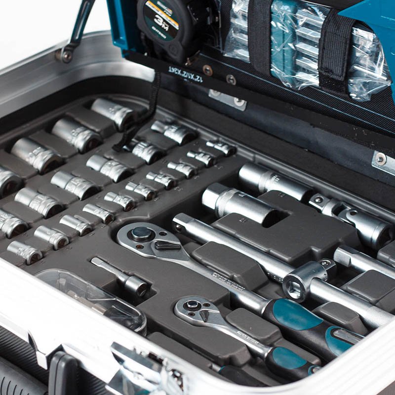 Bormann Set Attrezzi 132 Pezzi con Trolley Box ABS
