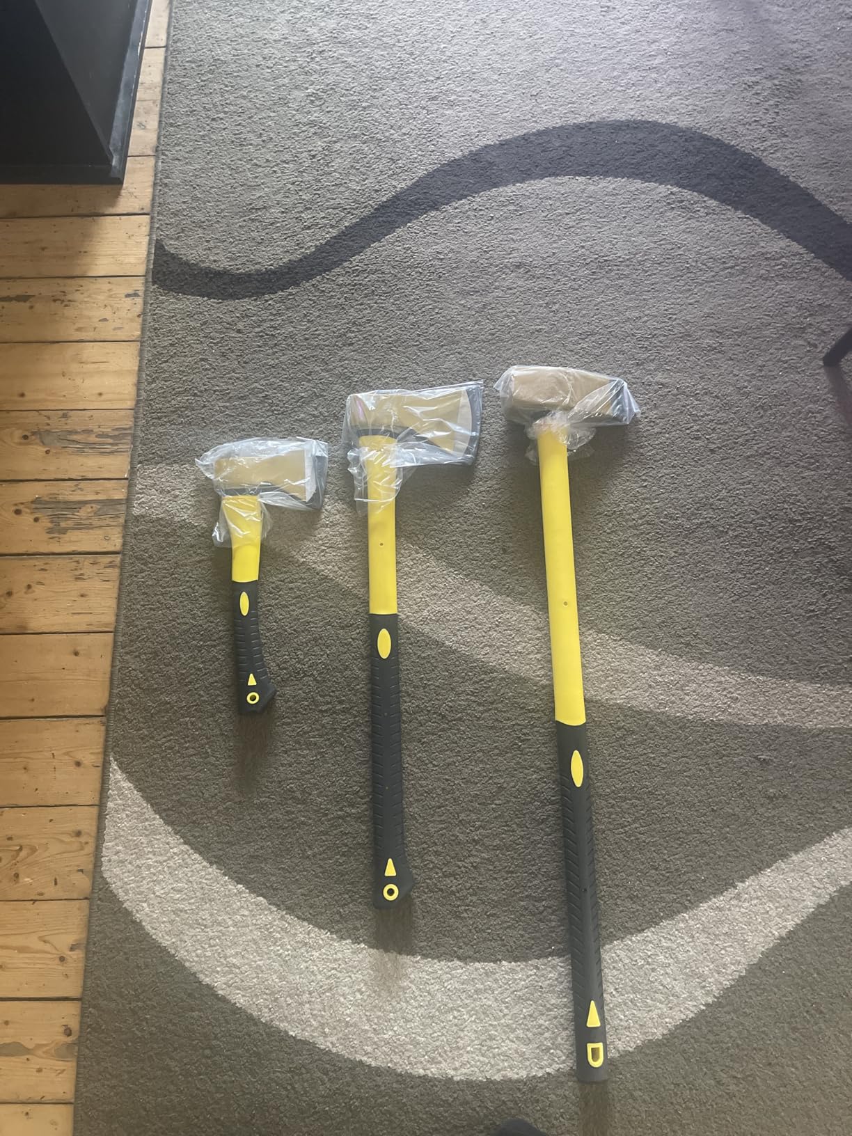 Wiltec Set 3 mazze spaccalegna acciaio carbonio 3 pezzi