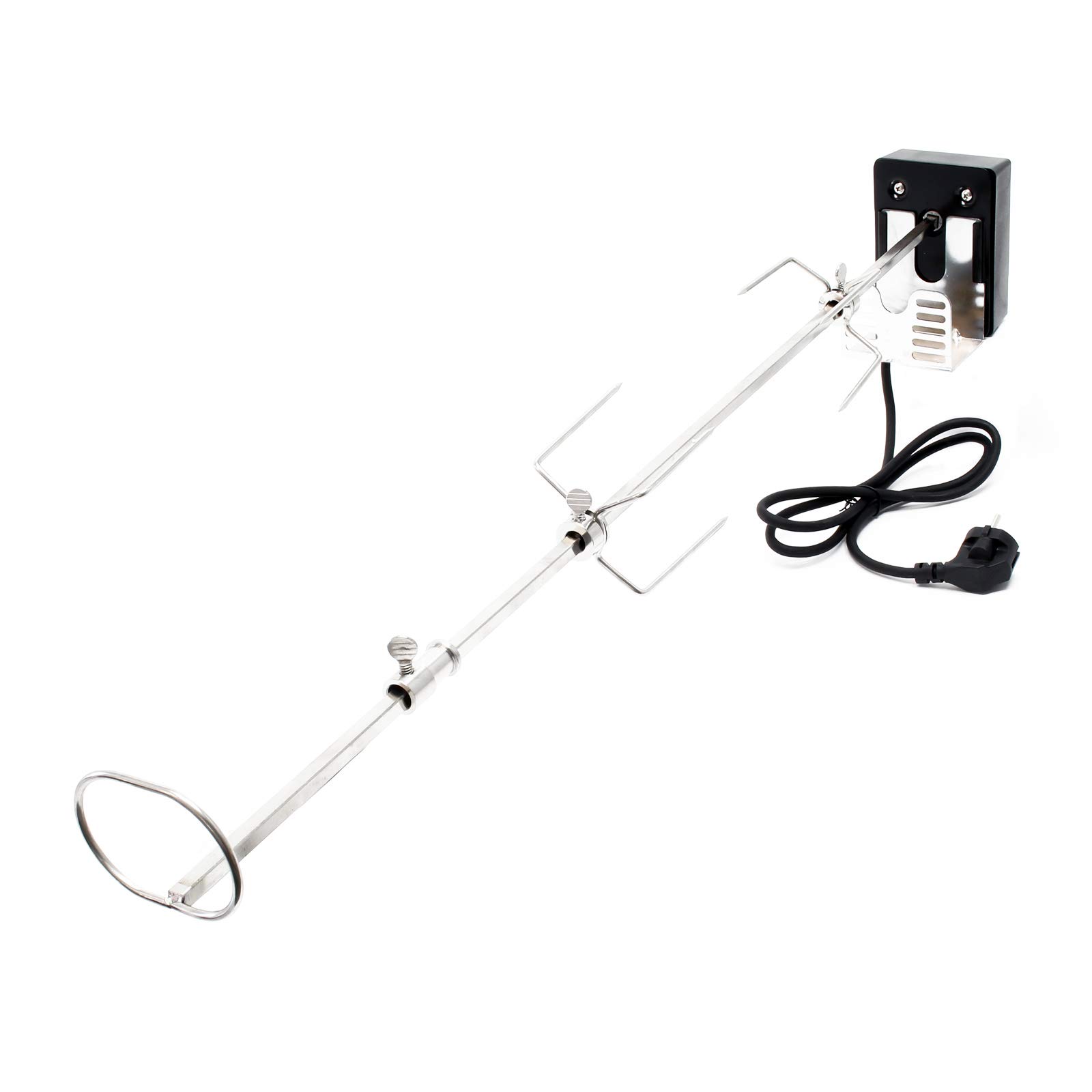 Wiltec girarrosto barbecue 82 cm 230 V inox 10 kg