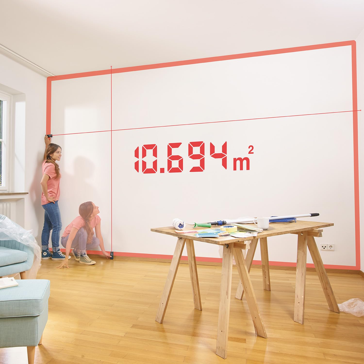 Bosch Zamo Misuratore Laser 25 m Area con Memoria
