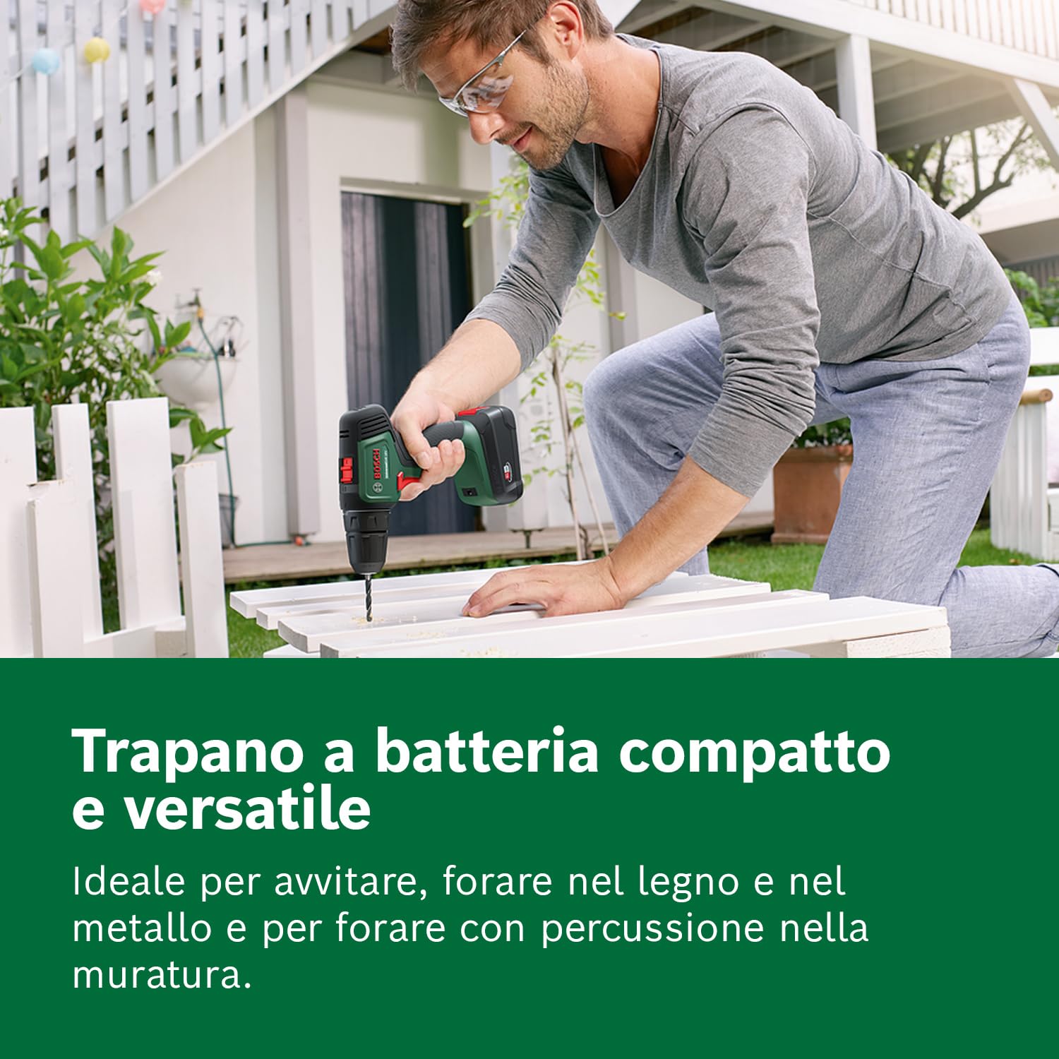 Bosch UniversalDrill 18V trapano avvitatore 18V set 2 batterie