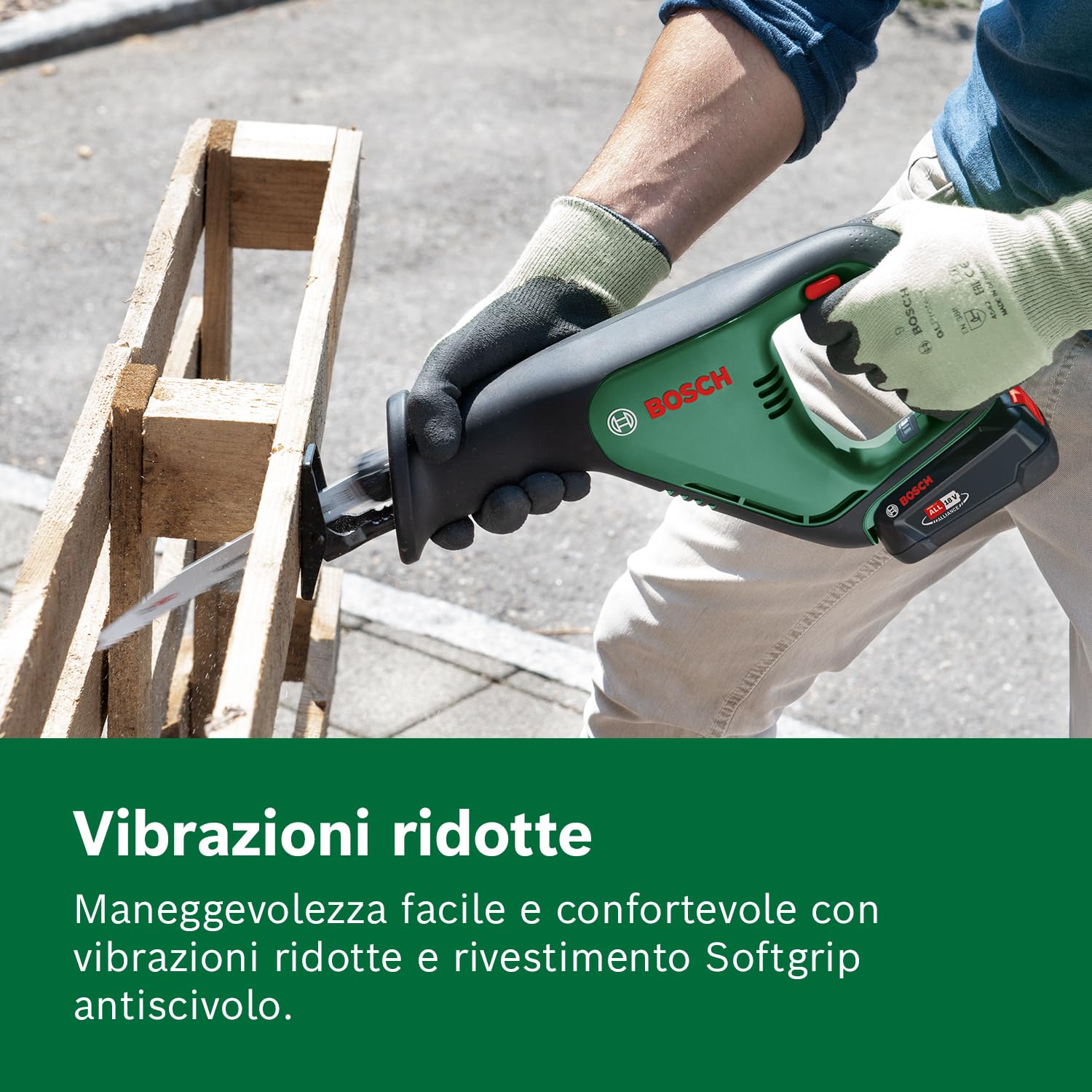 Bosch AdvancedRecip 18 sega universale batteria solo corpo