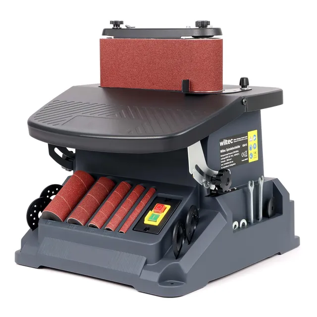 Wiltec Levigatrice a Mandrino Oscillante 500 W Rullo Nastro