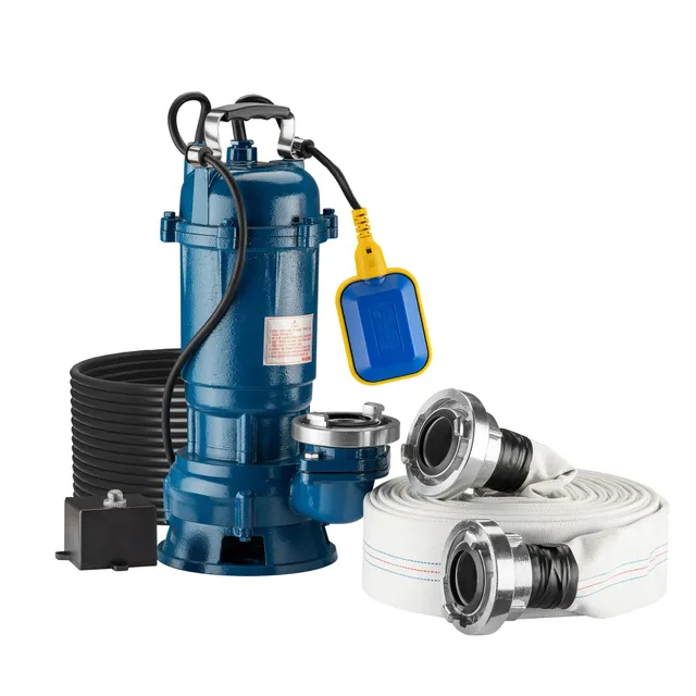 Wiltec Pompa Acque Nere 550W 10000 L/h con Galleggiante