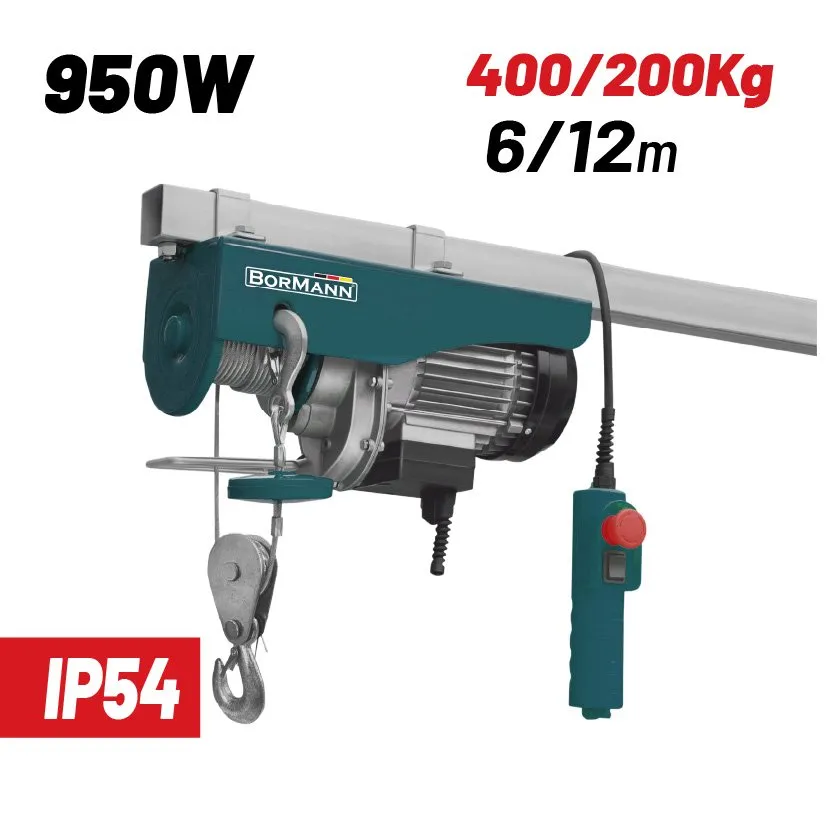 Bormann Paranco Elettrico BPA4012 400 kg 12 m