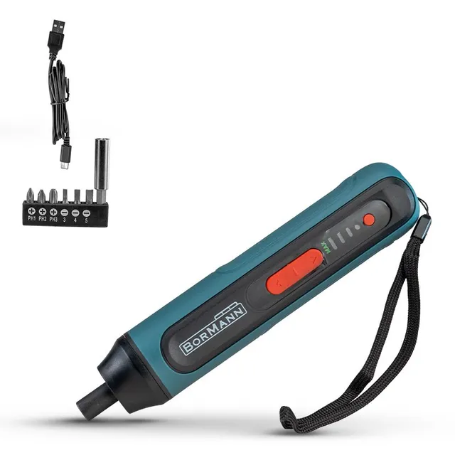 Bormann Cacciavite a Batteria 3,6V 4Nm Set 7pz