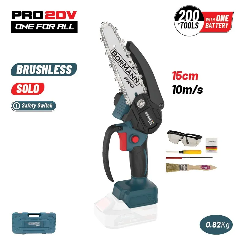 Bormann Pro BBP3916C mini motosega 20V barra 15cm brushless