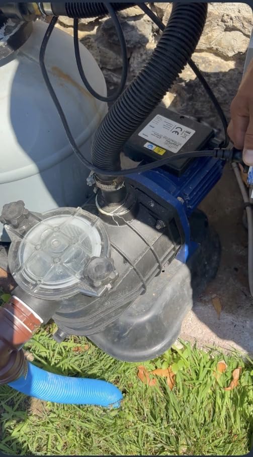 Wiltec Pompa Piscina 13800 l/h 550W con Prefiltro