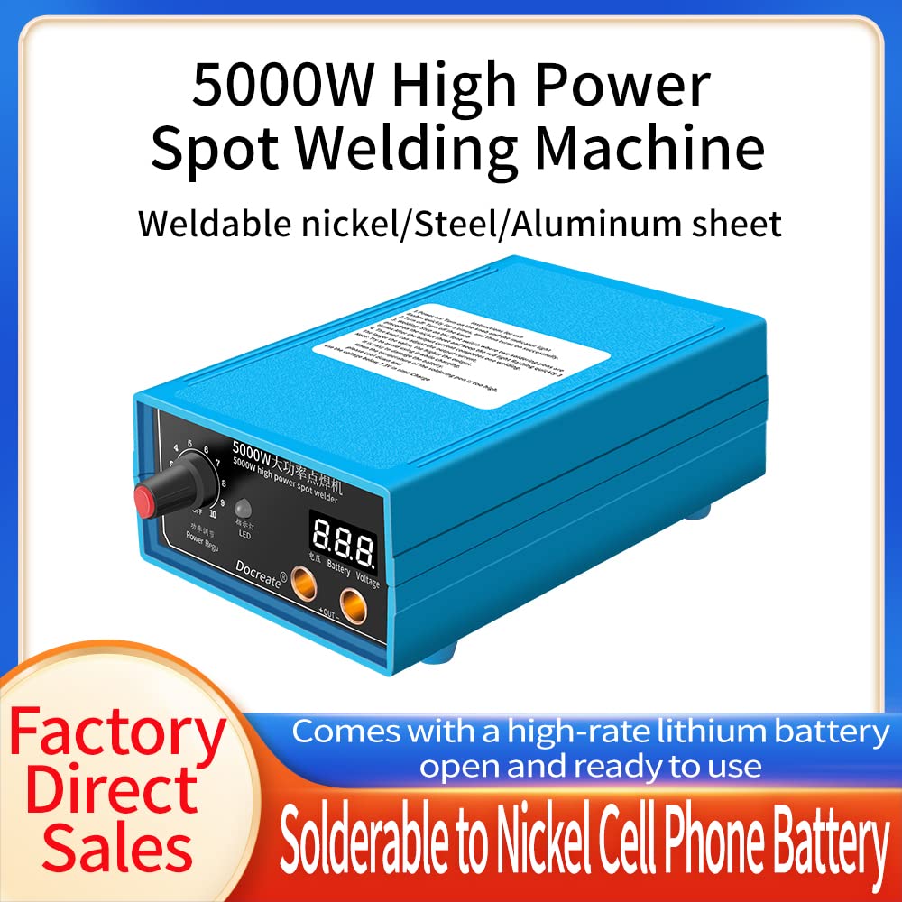 Weytoll 5000W Saldatrice a Punti 10 Livelli con Pedale