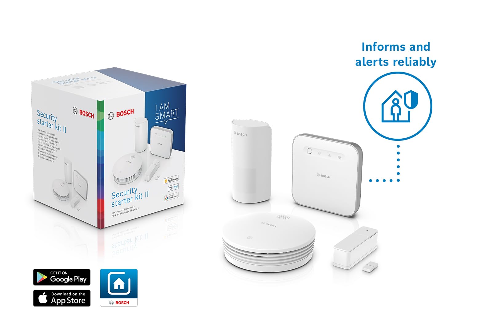 Bosch Smart Home Kit Sicurezza II Controller + Sensori