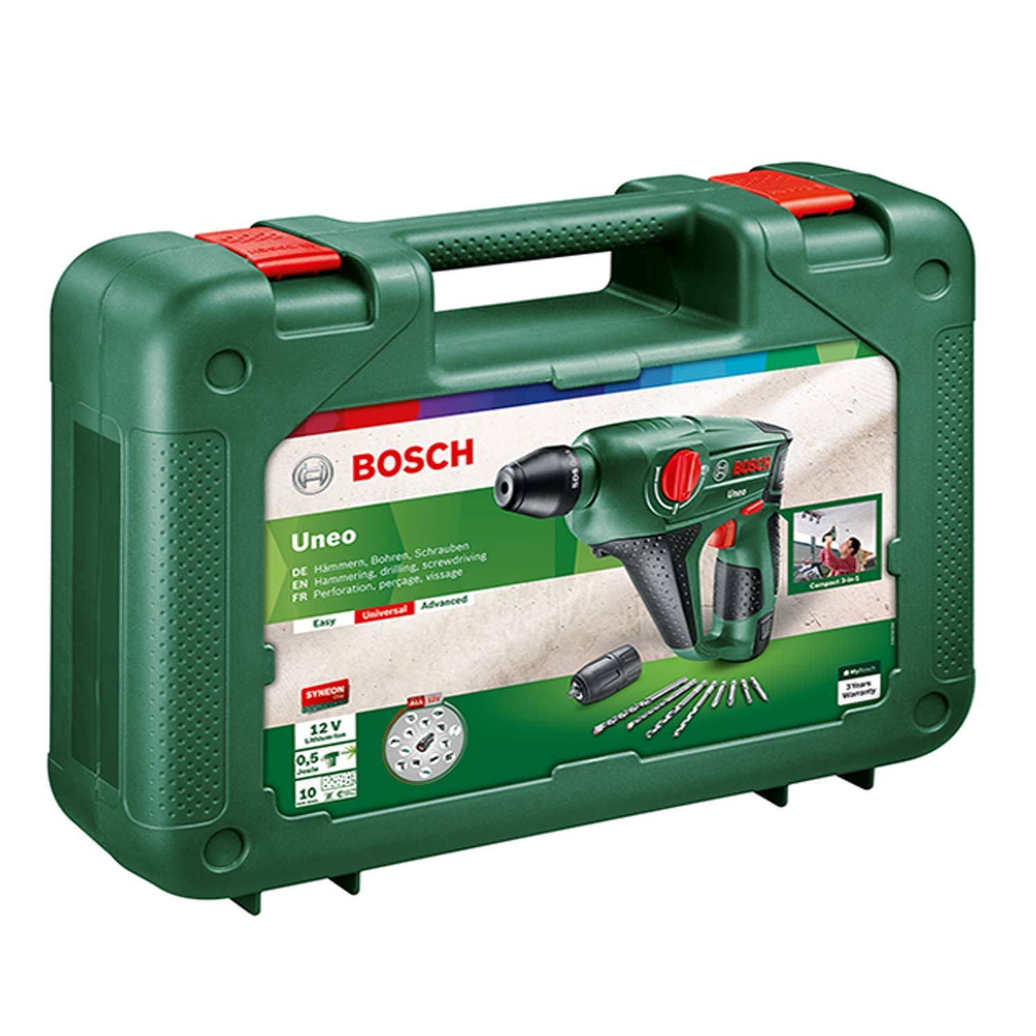 Bosch Uneo tassellatore 12V SDS-Quick 1 batteria
