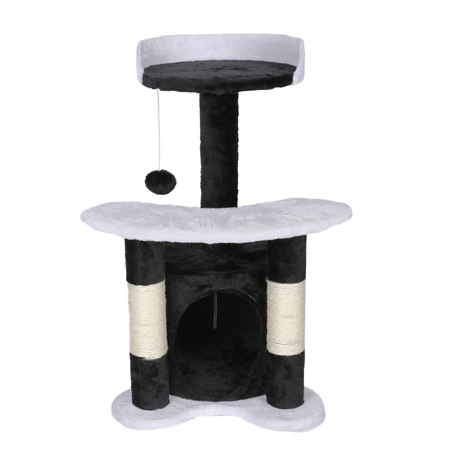 Wiltec Tiragraffi 65 cm Nero Bianco Nicchia Piattaforma
