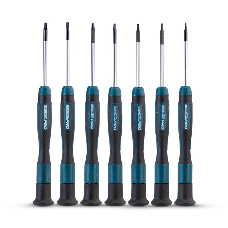 Bormann Set Cacciaviti Torx Precisione 7pz S2 T5-T15