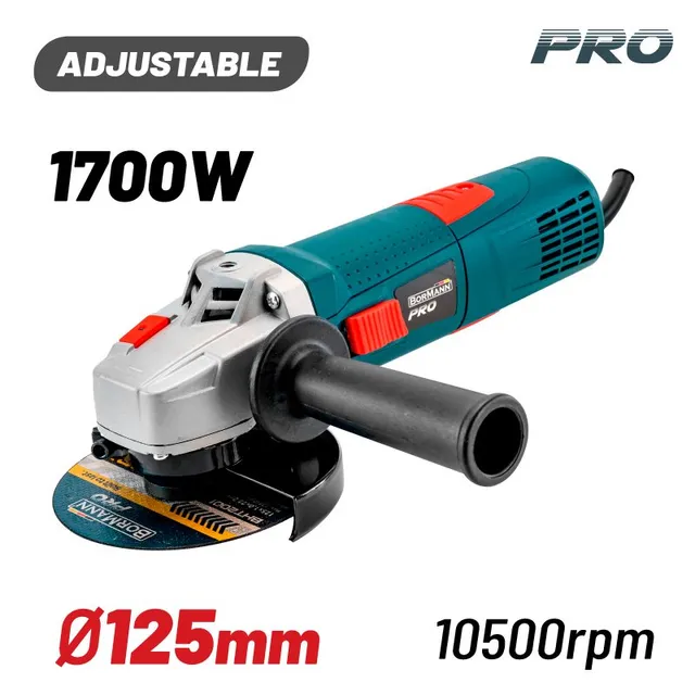 Bormann Pro Smerigliatrice 1700W 125 mm variabile