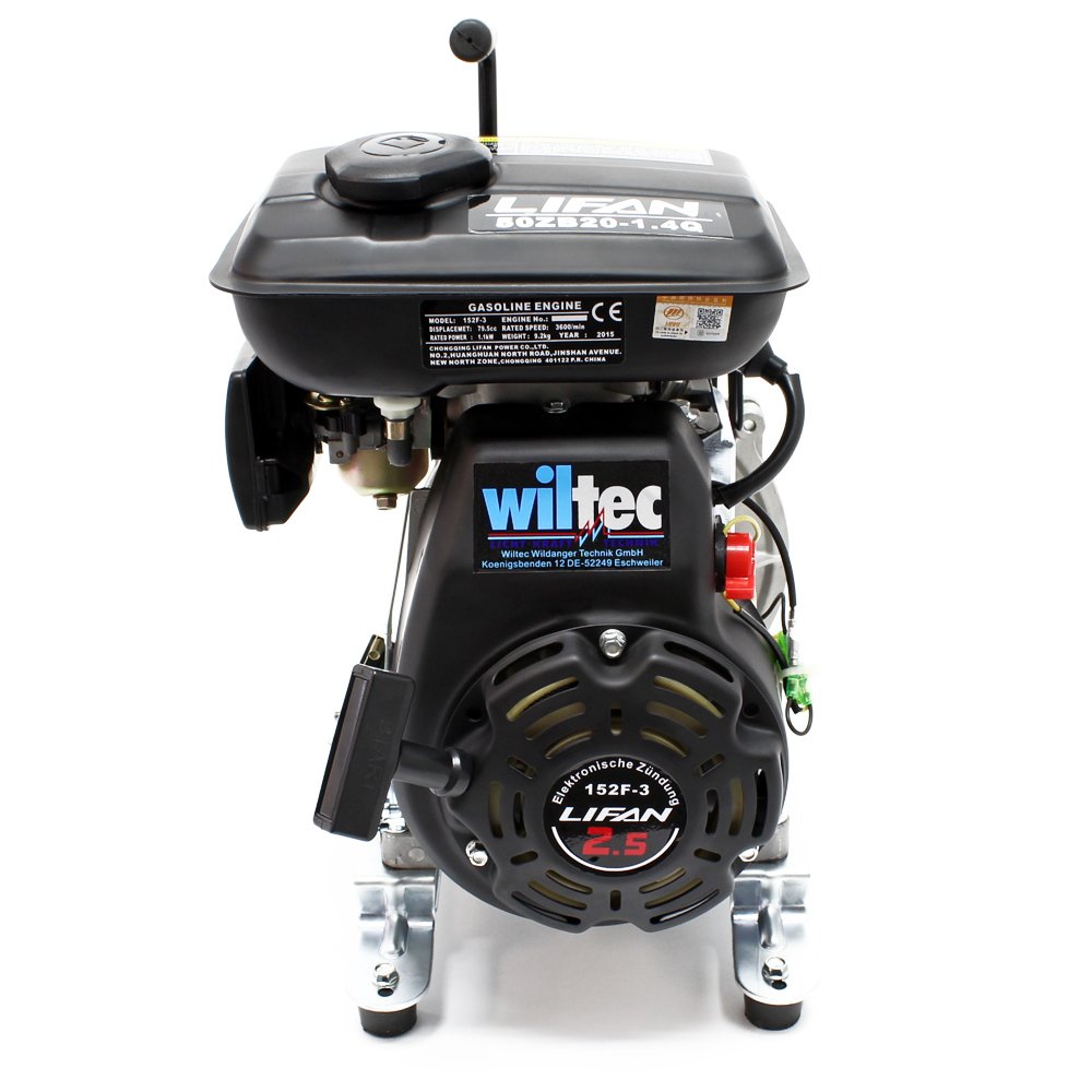 Wiltec motopompa benzina 9m3/h 20m 50mm giardino