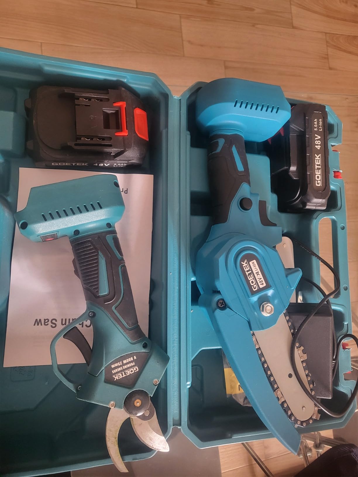 De Rosa Shop kit potatura a batteria 36V forbici + motosega