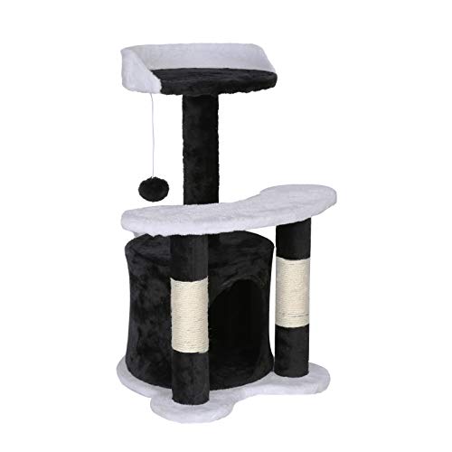 Wiltec Tiragraffi 65 cm Nero Bianco Nicchia Piattaforma