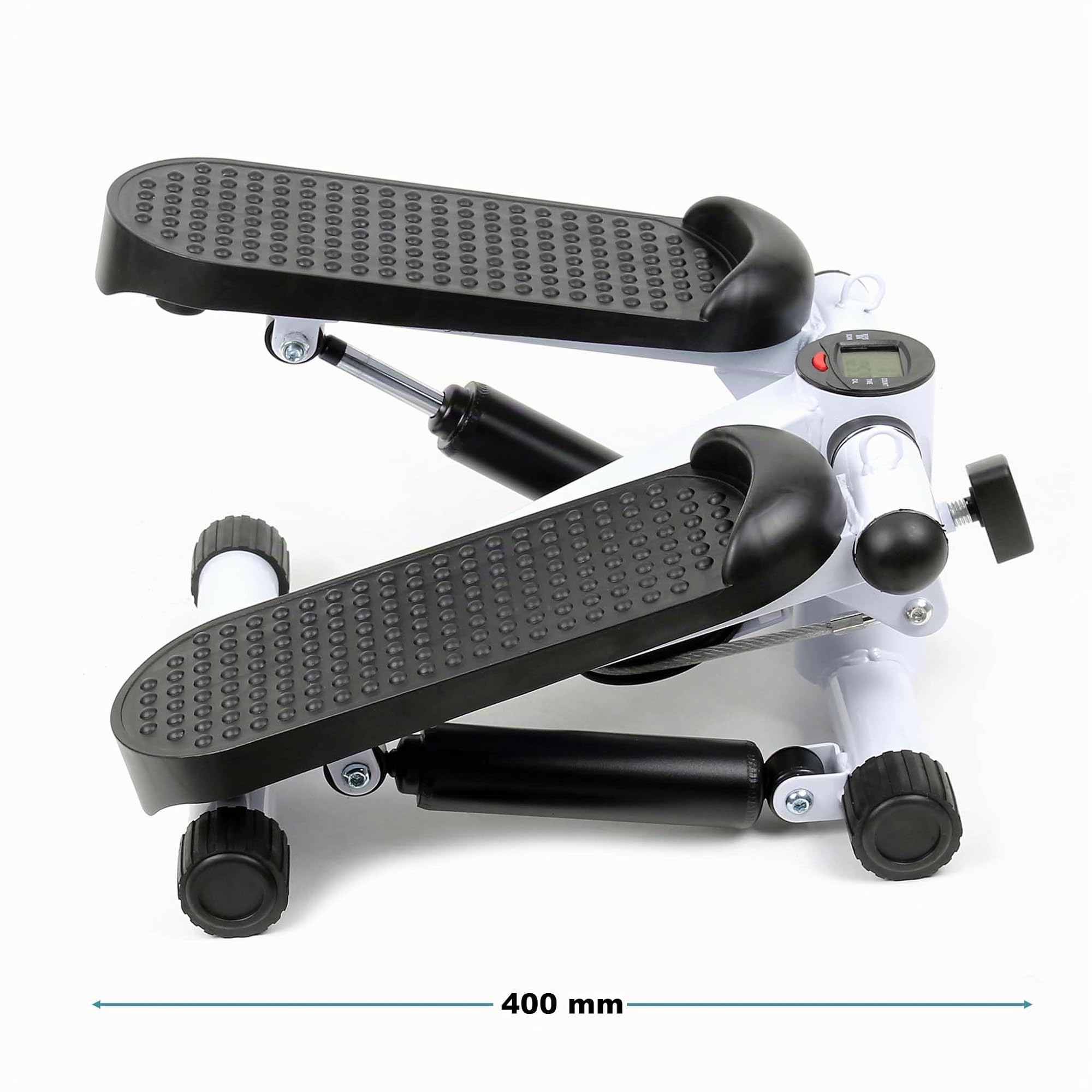 Wiltec LUXTRI Ministepper con Elastici 41x30x18 cm LCD