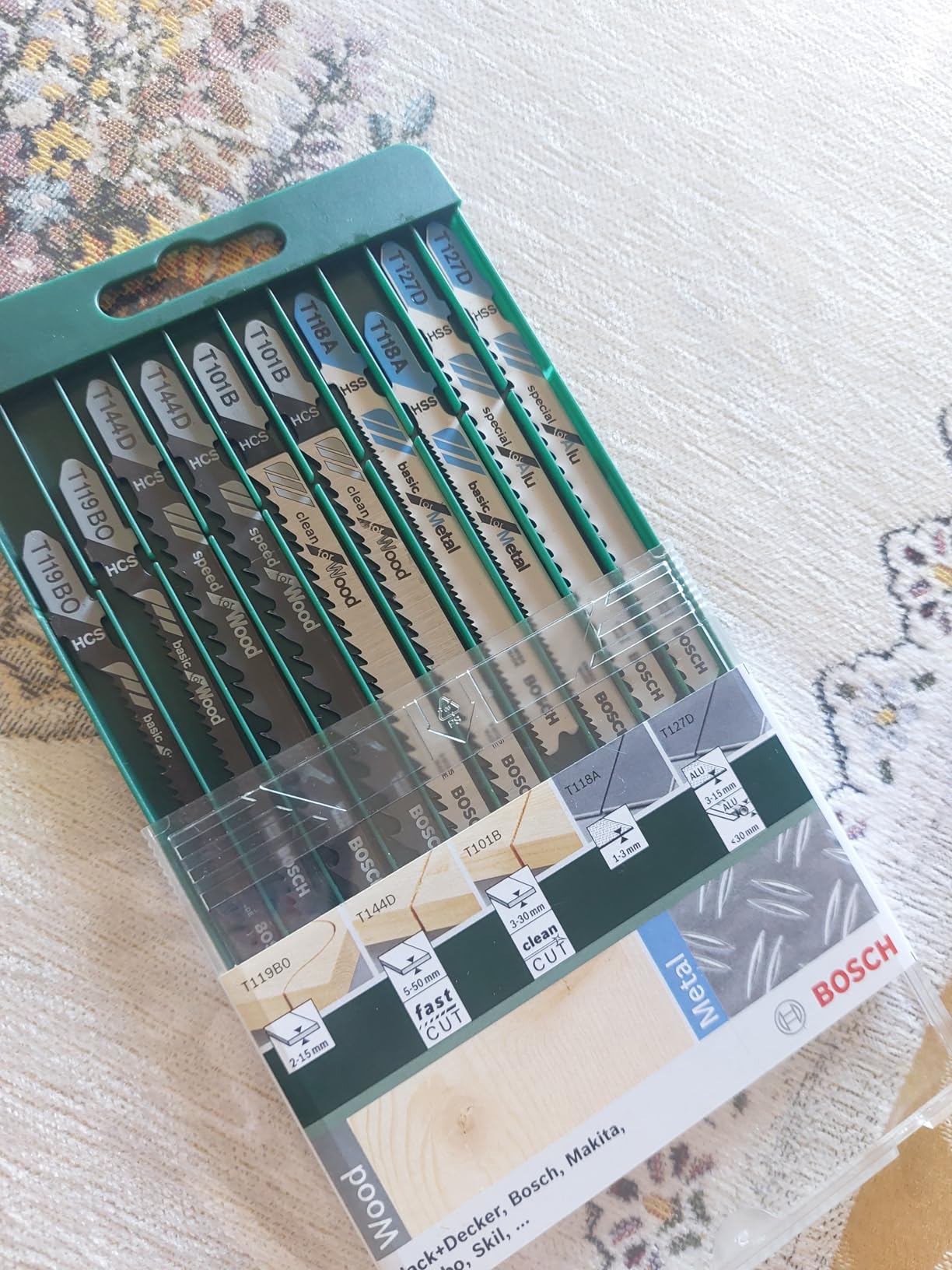 Bosch Set 10 Lame Seghetto Wood Metal Codolo T