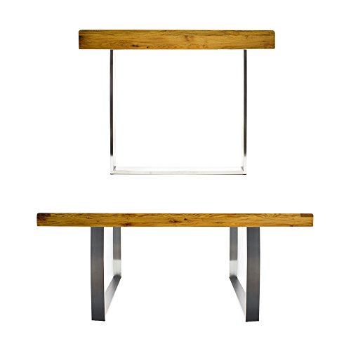 Wiltec Telaio tavolo acciaio inox 80x73cm base con feltri