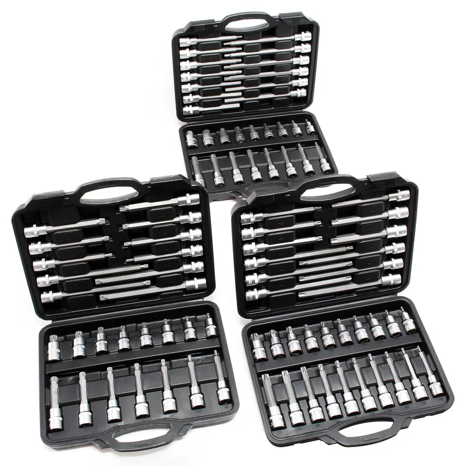 Wiltec set chiavi a bussola 88 pz 1/2" 3 valigette