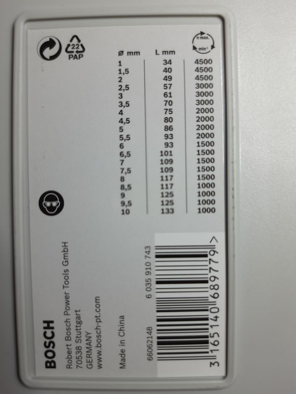 Bosch ProBox punte metallo HSS-G 19 pezzi rettificate
