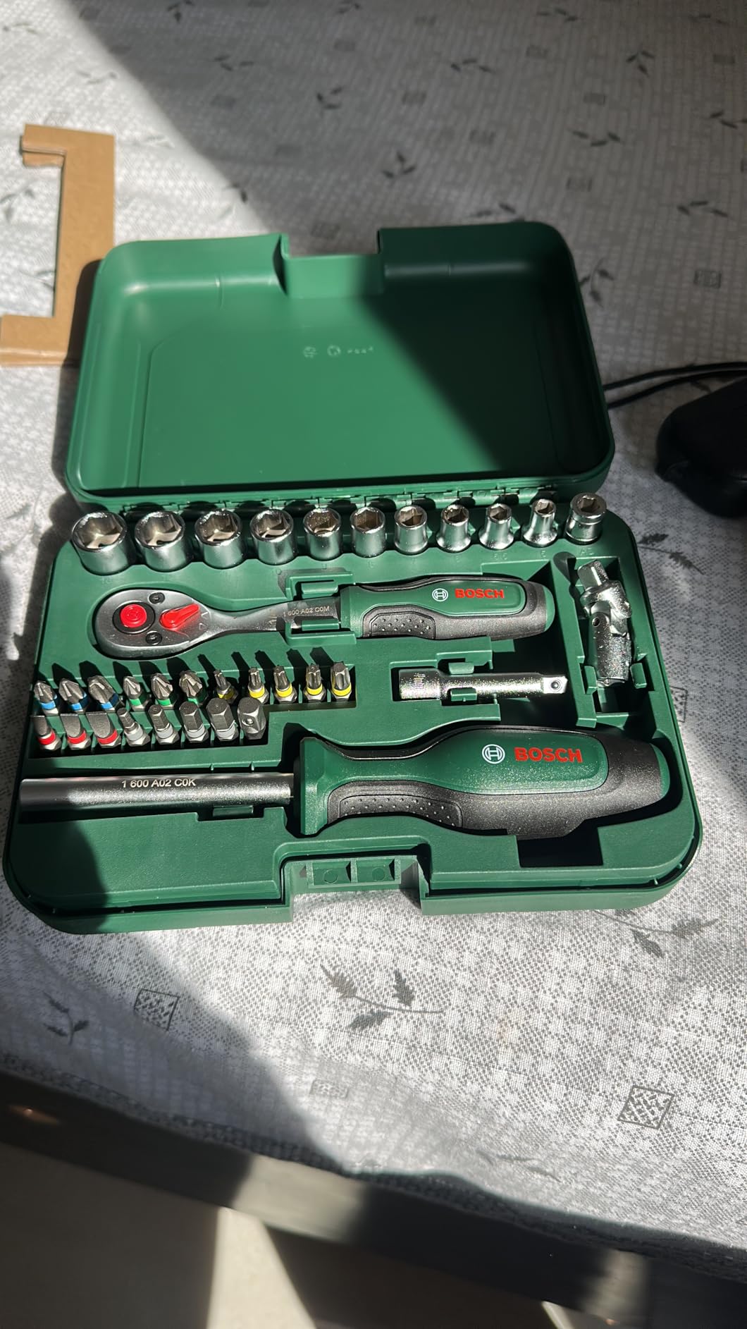 Bosch Set bussole 34 pezzi cricchetto 1/4 SoftGrip