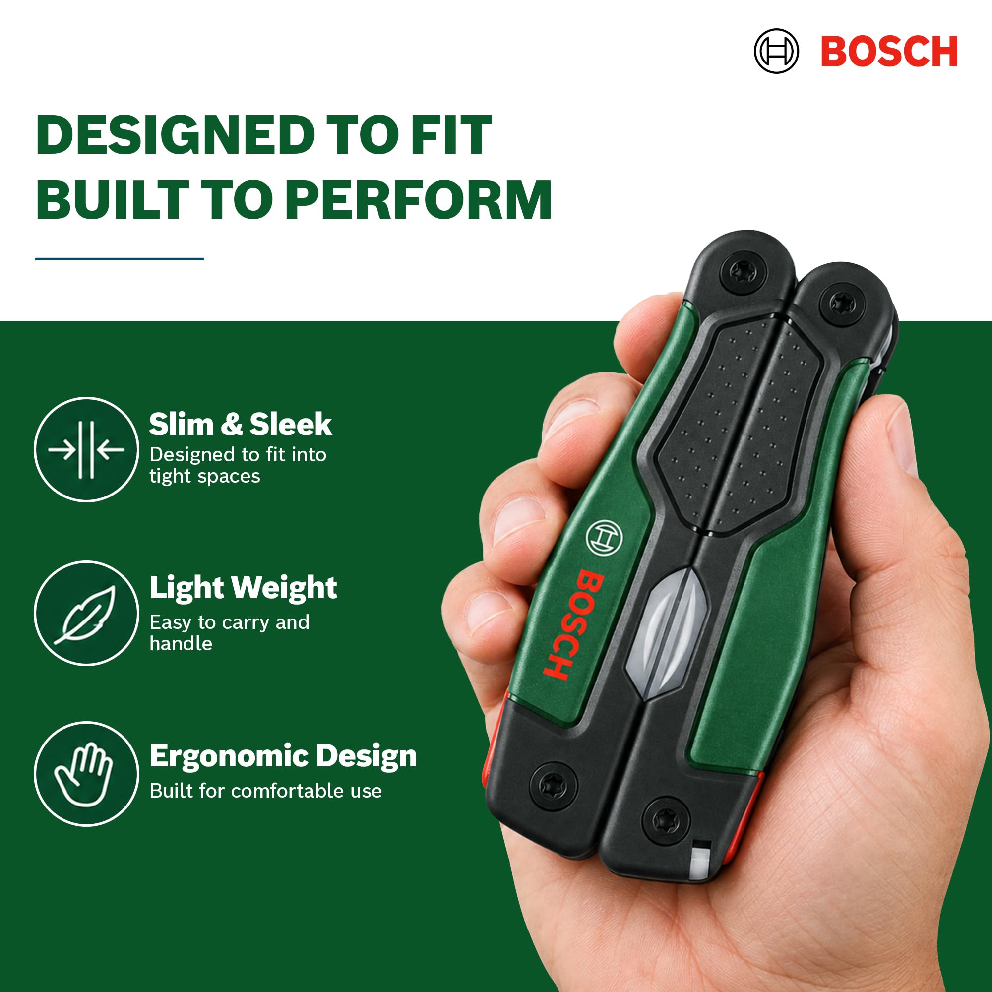 Bosch Multiutensile 16 in 1 acciaio inox custodia
