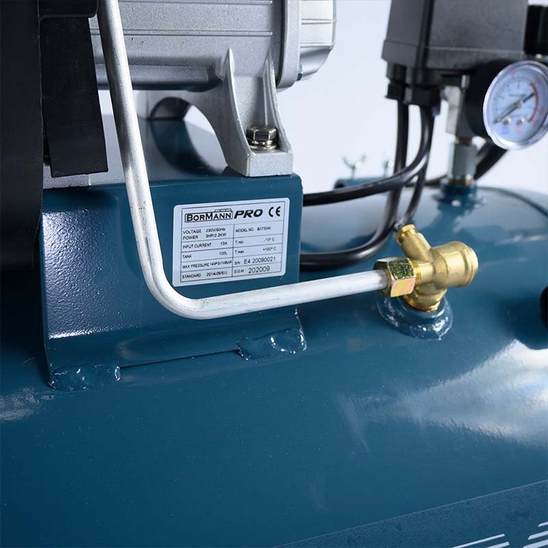 Bormann Pro compressore aria 100L 3 HP carrellato