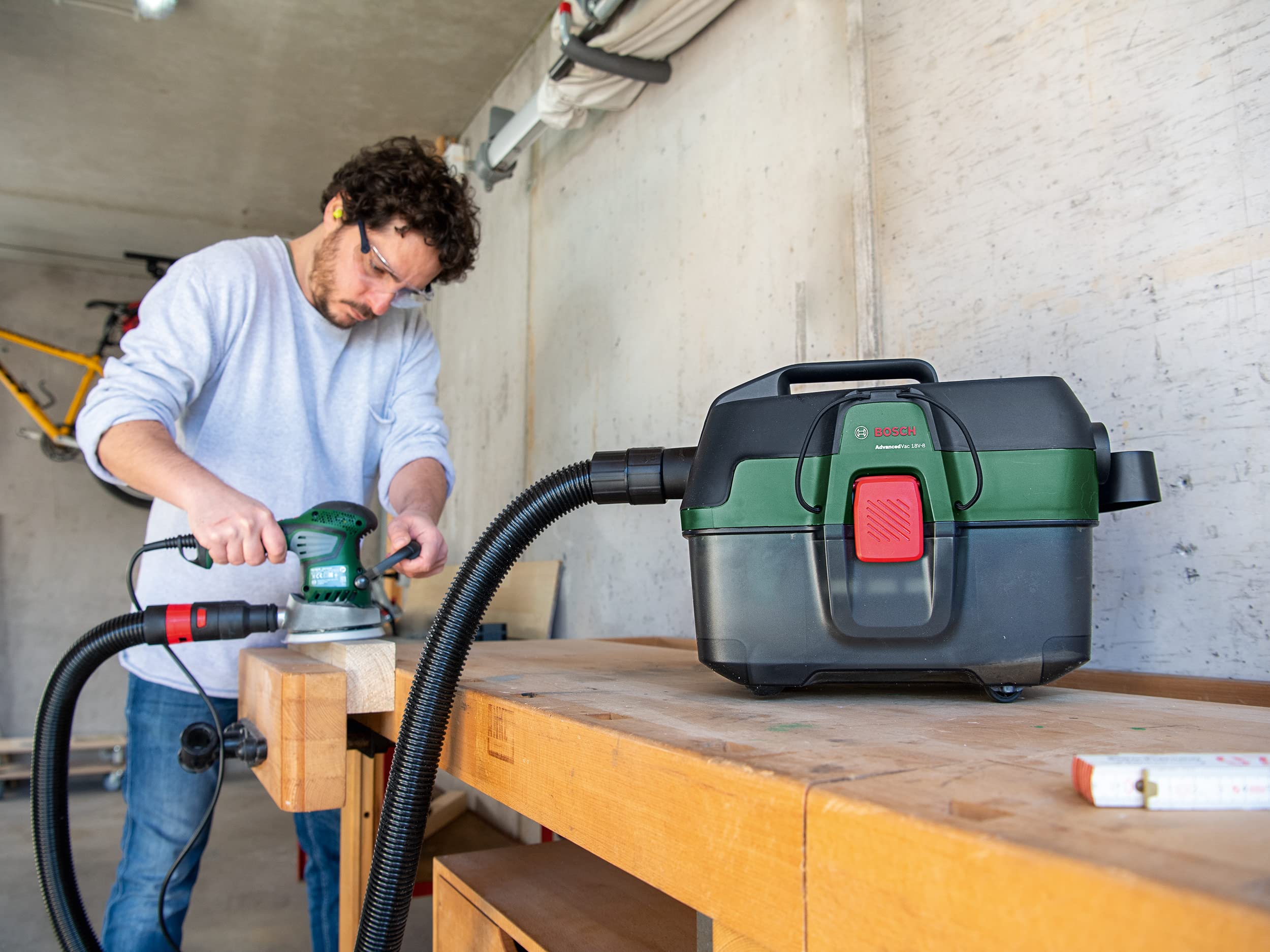 Bosch AdvancedVac 18V-8 sacchetti tessuto 4 pezzi