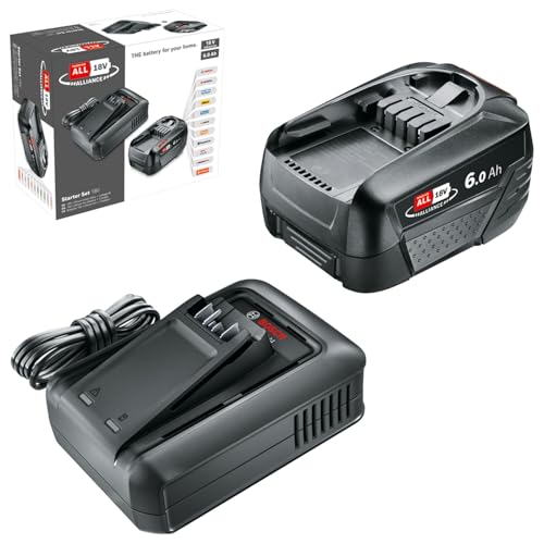 Bosch Power For All 18V Starter Set batteria 6,0Ah + caricabatterie