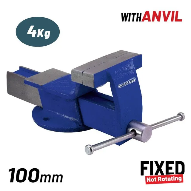 Bormann Morsa da Banco 100mm Base Fissa Acciaio
