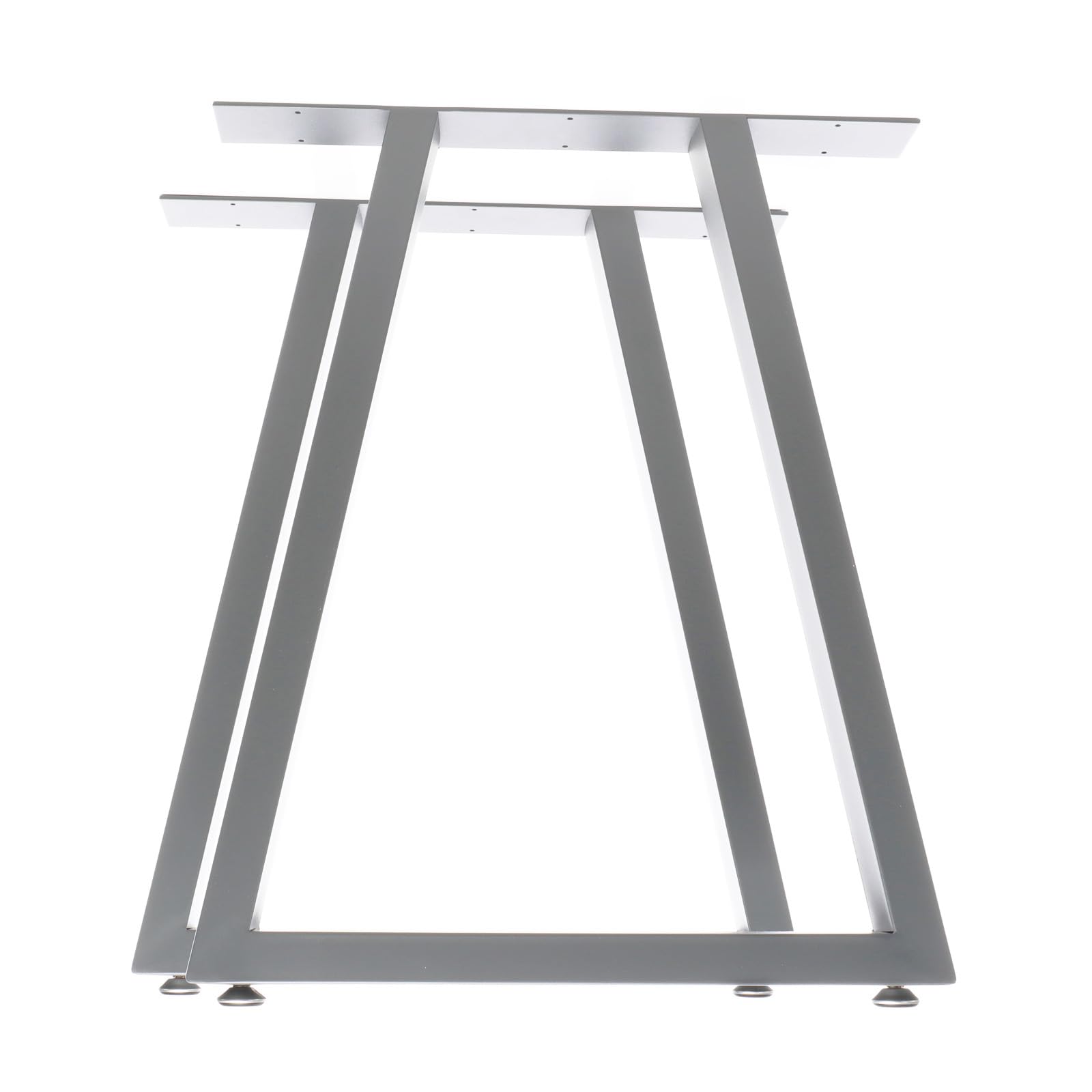 XPOtool Gambe Tavolo Trapezio 60x72 cm Acciaio Grigio 2pz