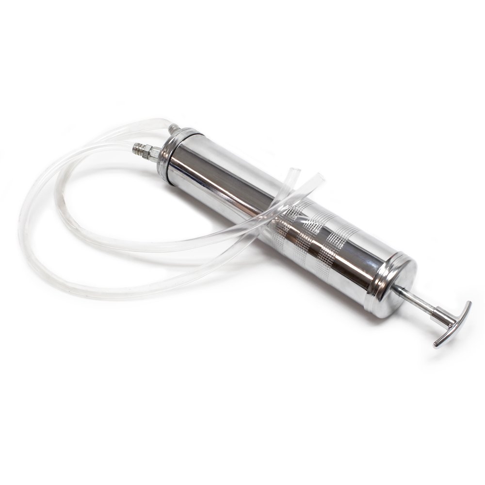 Wiltec Pompa Aspirazione Olio Manuale 1450 ml 2 Uscite