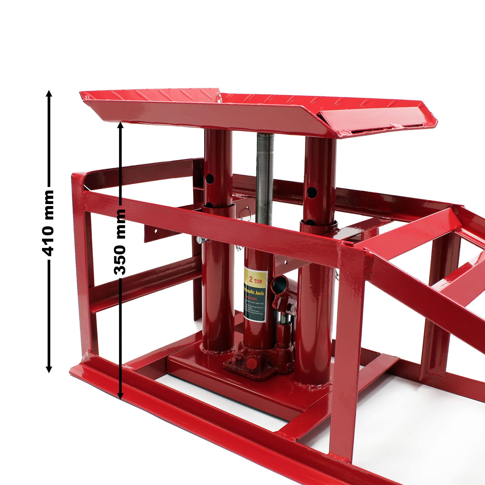 Wiltec rampa sollevamento idraulica 2000 kg 225 mm