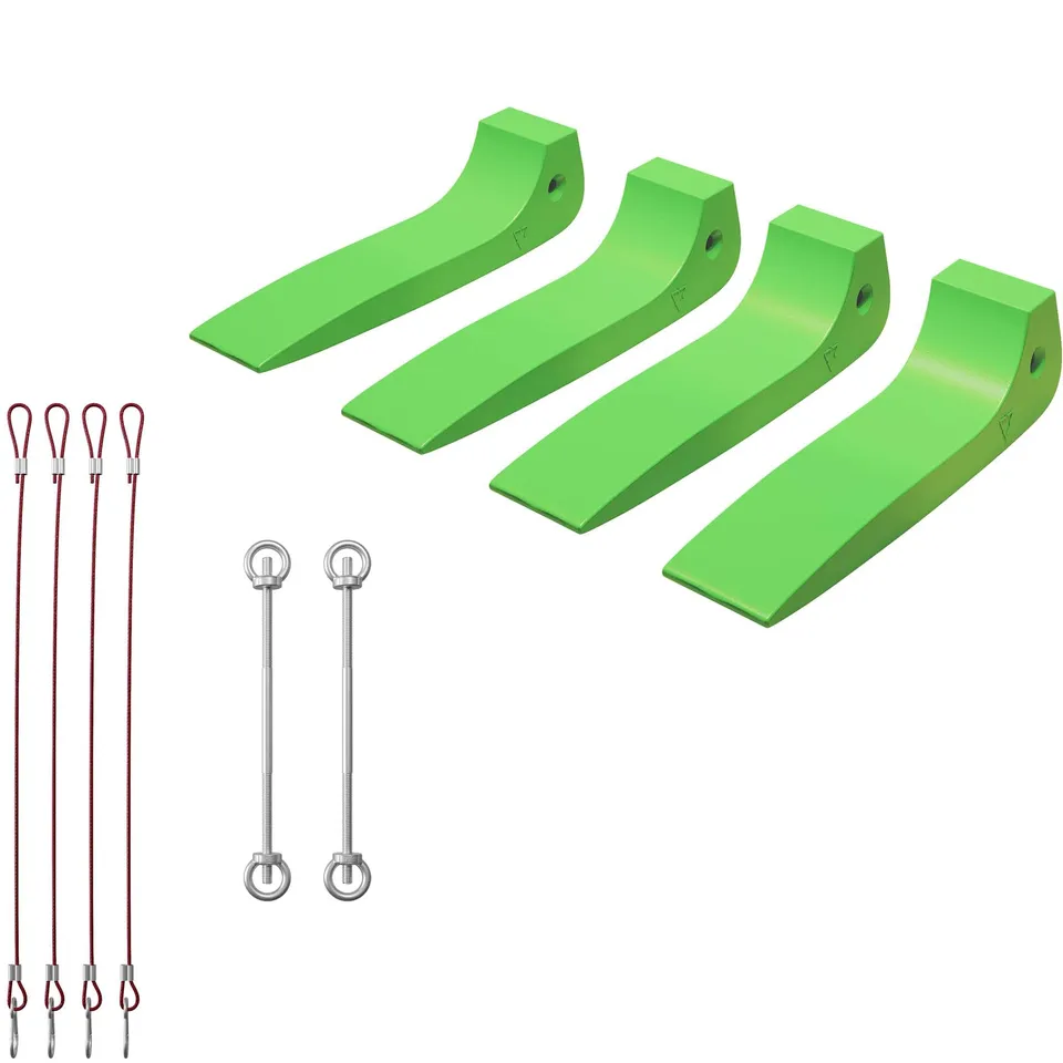 Wiltec Set 4 Cunei Fermaruota HDPE 1814 kg