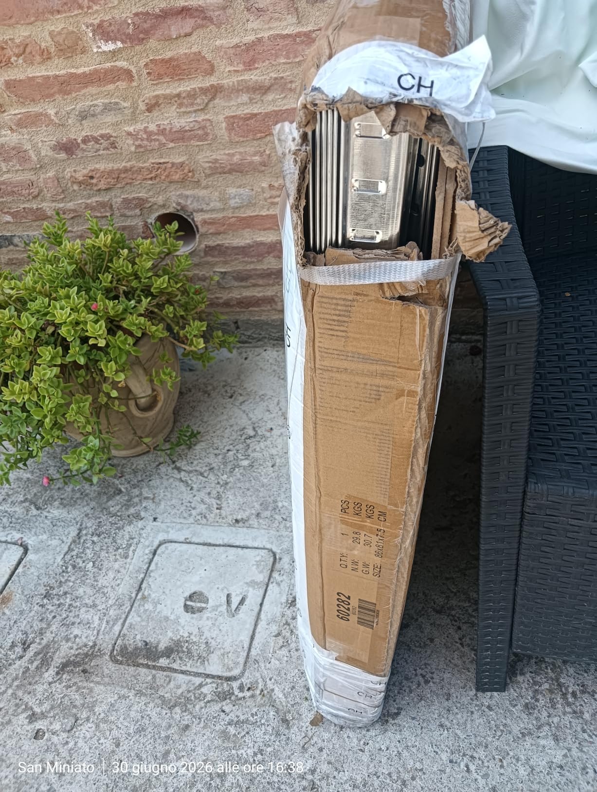 Wiltec Scaffale Acciaio Inox 120x50x155cm 4 Ripiani 150kg