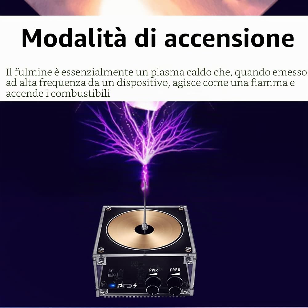 Weytoll Bobina di Tesla BT M18 Arco 10 cm Musicale